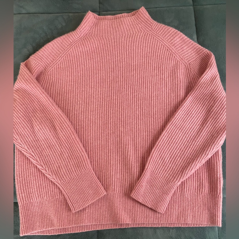 Lands' End Pink Turtleneck Sweater
